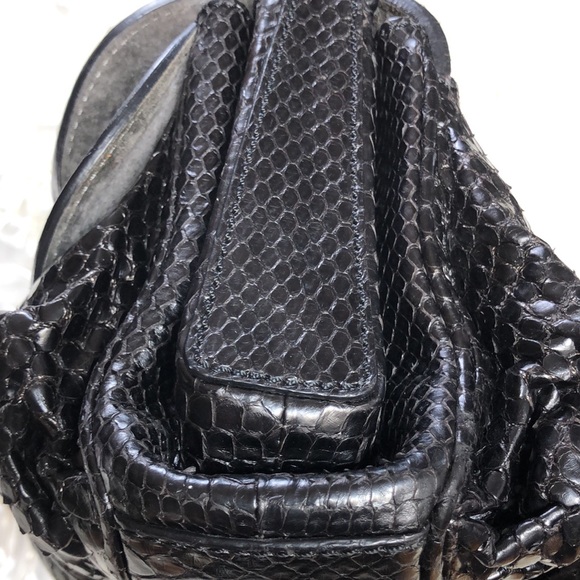 Zagliani Bag Black python leather (Authentic) - Picture 15 of 17